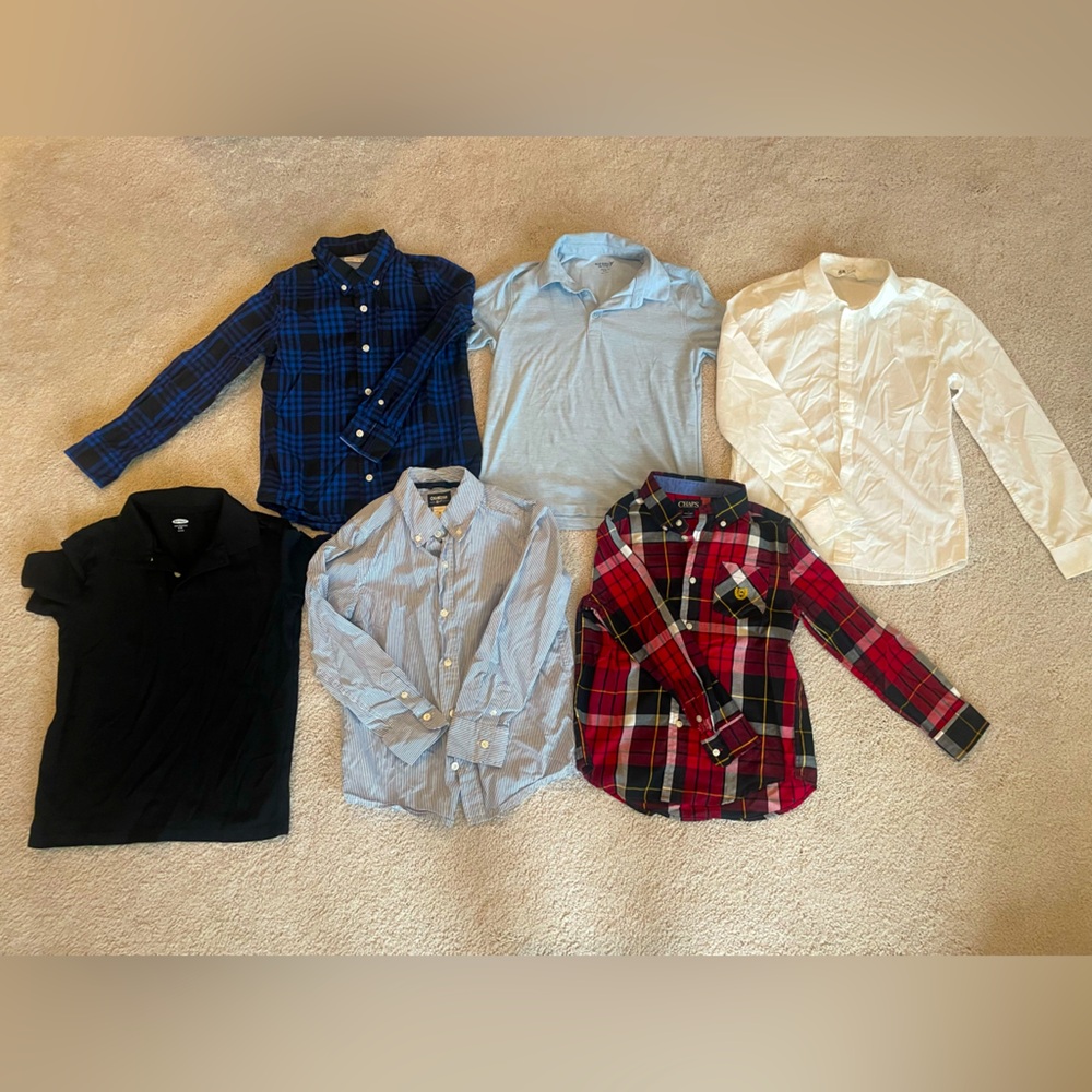 Lots of size 8 boys clothes. Nike, Old Navy, H&M, and high end brands.